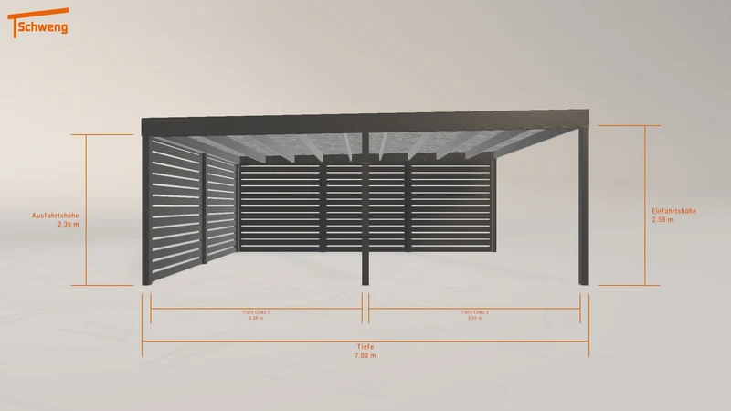 #AT Schweng Flachdachcarport C600 (ID x7zjdb)