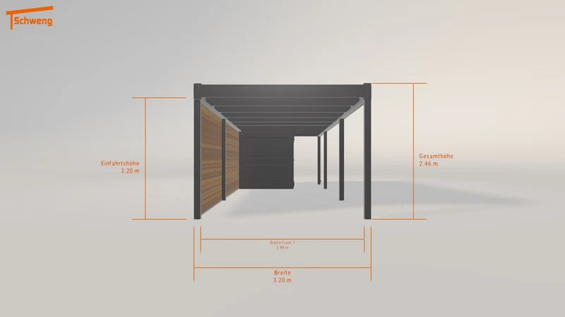 #DE Schweng Flachdachcarport C600 (ID 9wrg2g) #MTG