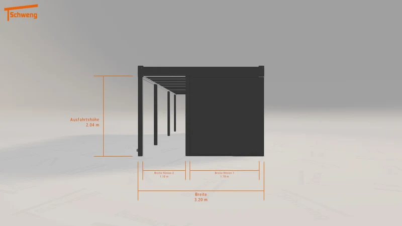 #DE Schweng Flachdachcarport C600 (ID 9wrg2g) #MTG