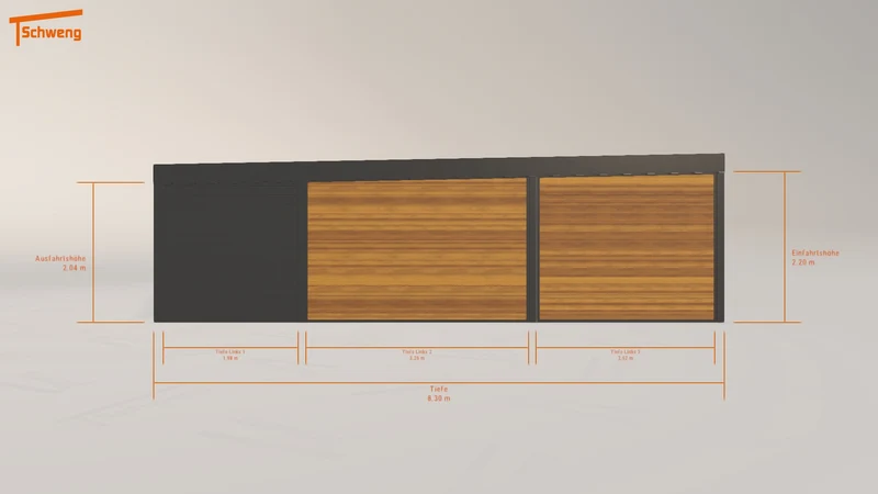 #DE Schweng Flachdachcarport C600 (ID 9wrg2g) #MTG