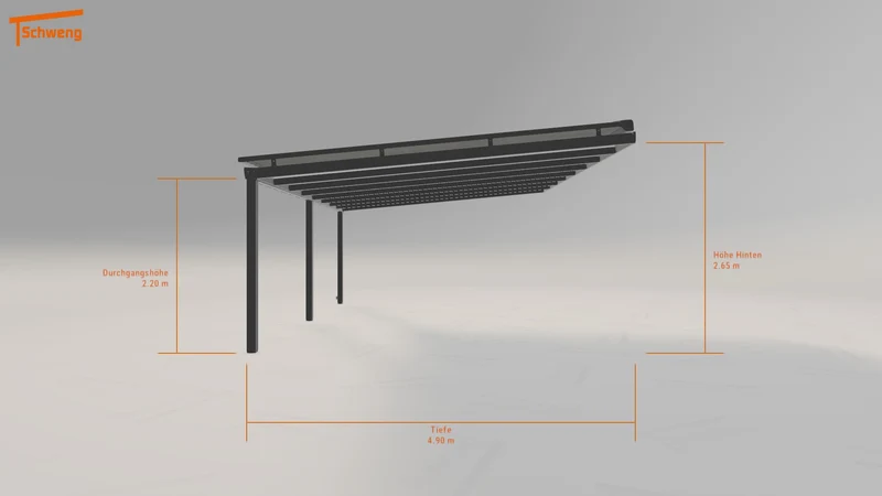 #DE Schweng Terrassenüberdachung S400 (ID 5m7p3k)