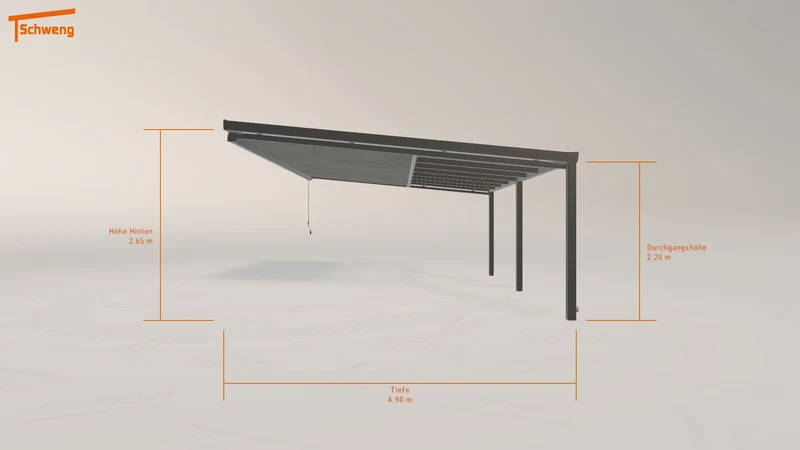 #DE Schweng Terrassenüberdachung S400 (ID ygzwq4)