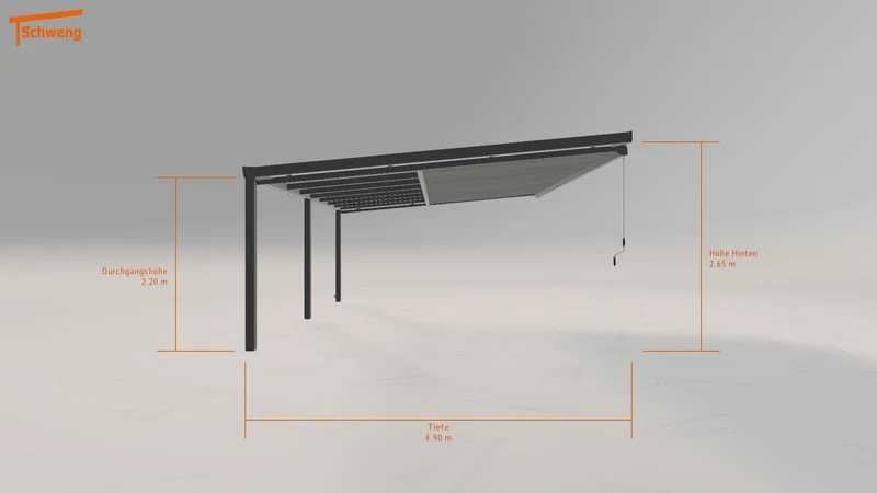 #DE Schweng Terrassenüberdachung S400 (ID ygzwq4)