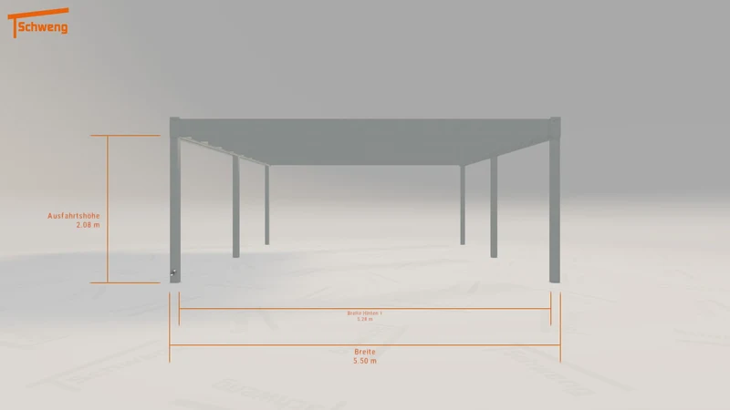 #DE Schweng Flachdachcarport C600 (ID dvdxjq) #MTG