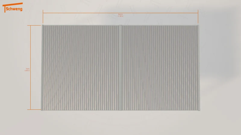 #DE Schweng Flachdachcarport C600 (ID 33ymzy)