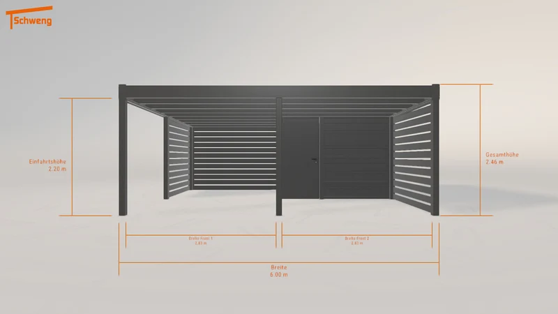 #DE Schweng Flachdachcarport C600+ (ID 85jmrm) #MTG