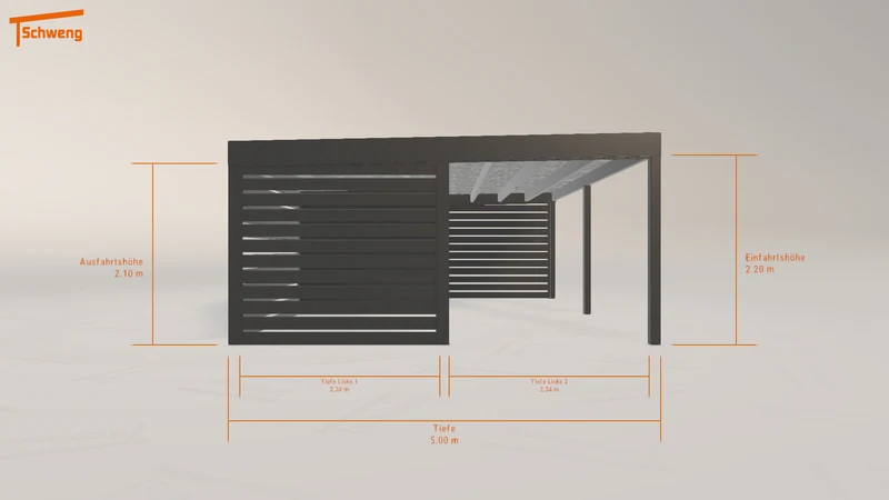 #DE Schweng Flachdachcarport C600+ (ID 85jmrm) #MTG