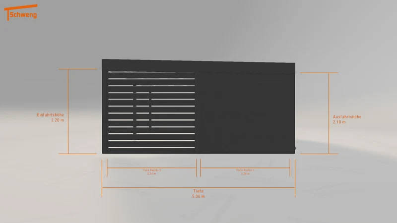 #DE Schweng Flachdachcarport C600+ (ID 85jmrm) #MTG
