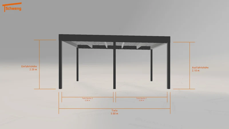 #DE Schweng Flachdachcarport C600 (ID 33yzg3) #MTG