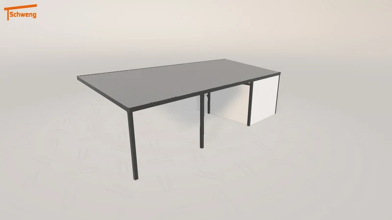 #DE Schweng Pultdachcarport S400 (ID w3j8n4)