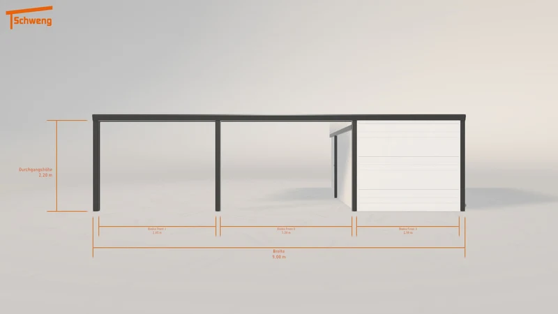 #DE Schweng Pultdachcarport S400 (ID w3j8n4)