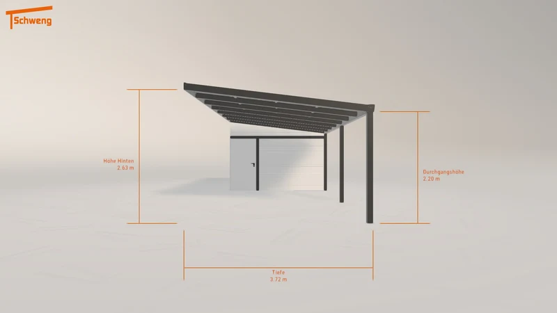 #DE Schweng Pultdachcarport S400 (ID w3j8n4)