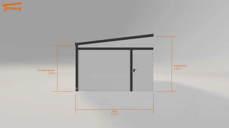 #DE Schweng Pultdachcarport S400 (ID w3j8n4)
