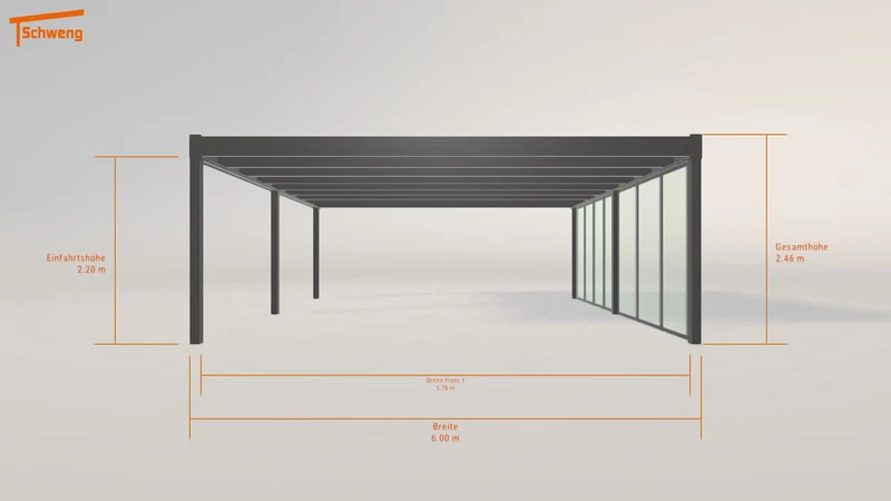 #DE Schweng Flachdachcarport C600+ (ID 2q9zg7) #MTG