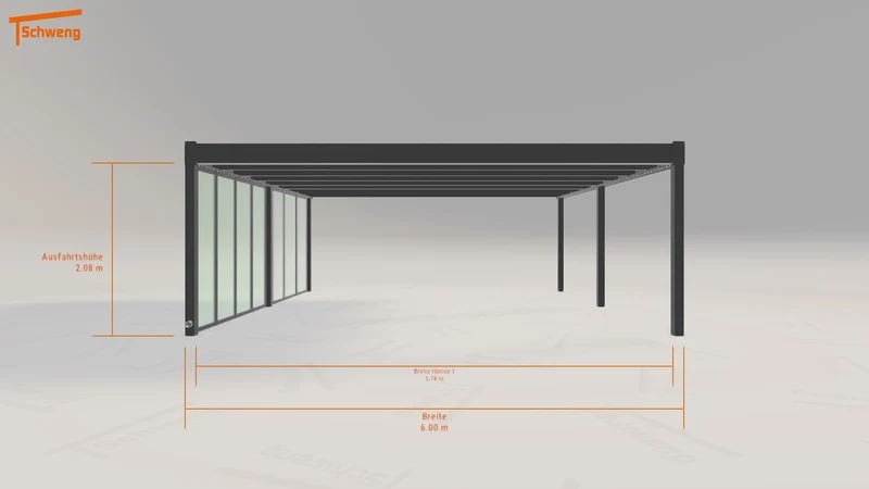#DE Schweng Flachdachcarport C600+ (ID 2q9zg7) #MTG