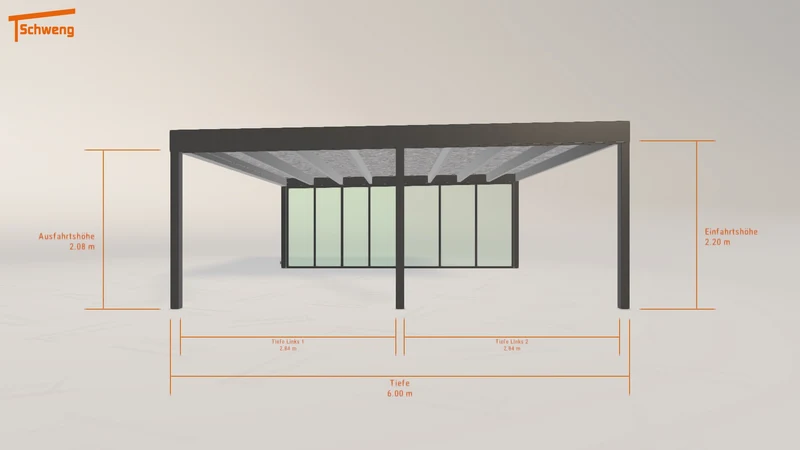 #DE Schweng Flachdachcarport C600+ (ID 2q9zg7) #MTG