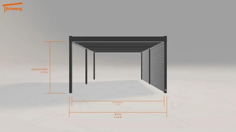 #DE Schweng Flachdachcarport C600 (ID k2vpgy) #MTG