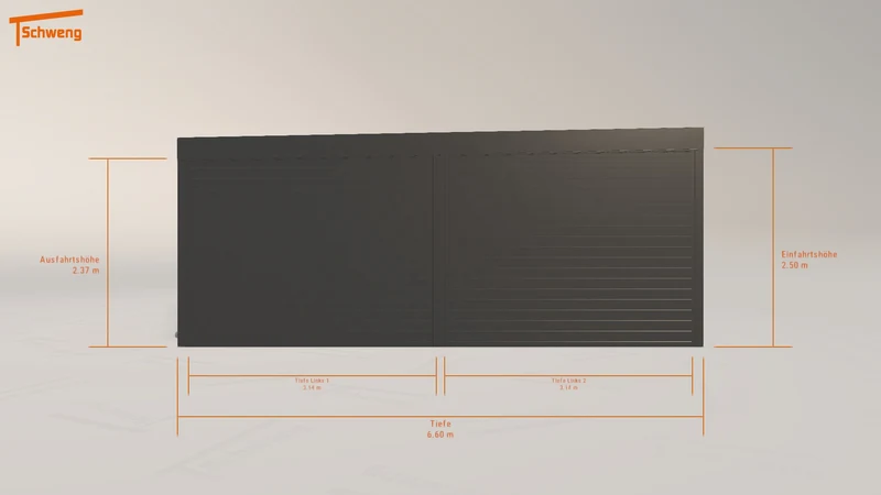 #DE Schweng Flachdachcarport C600 (ID k2vpgy) #MTG