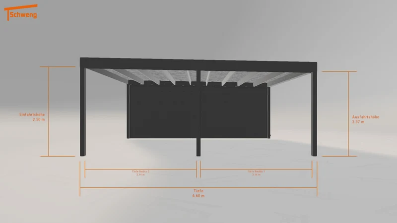 #DE Schweng Flachdachcarport C600 (ID k2vpgy) #MTG