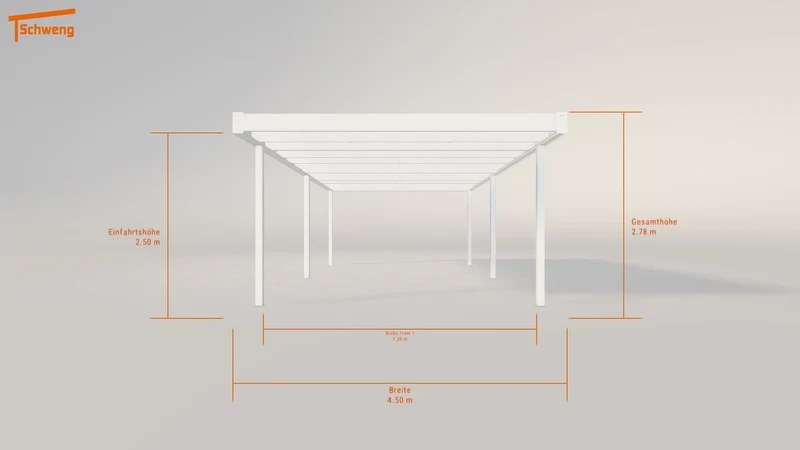 #DE Schweng Flachdachcarport C600+ (ID x7zj3w)