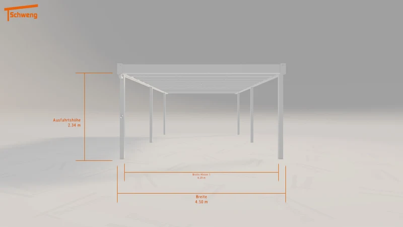 #DE Schweng Flachdachcarport C600+ (ID x7zj3w)