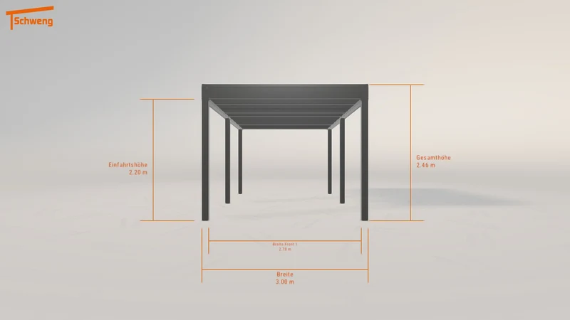 #DE Schweng Flachdachcarport C600+ (ID v42nmr)