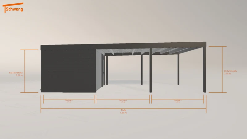 #DE Schweng Flachdachcarport C600 (ID zb3pzw) #MTG