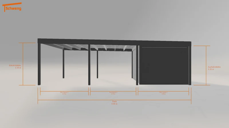 #DE Schweng Flachdachcarport C600 (ID zb3pzw) #MTG