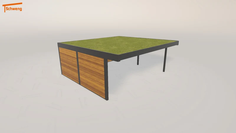 #DE Schweng Flachdachcarport C600+ (ID bkdxxm) #MTG