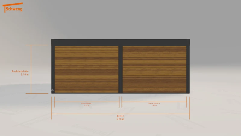 #DE Schweng Flachdachcarport C600+ (ID bkdxxm) #MTG