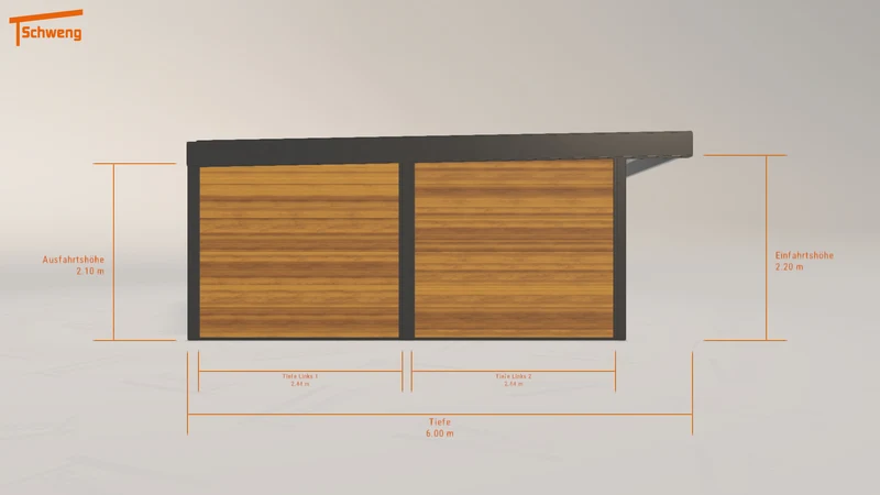 #DE Schweng Flachdachcarport C600+ (ID bkdxxm) #MTG