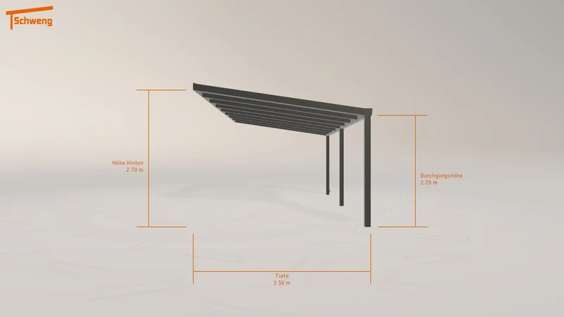 #DE Schweng Terrassenüberdachung S400 (ID bkdxqp)