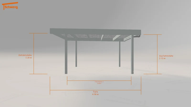 #AT Schweng Flachdachcarport C600 (ID 33yb8x) #MTG