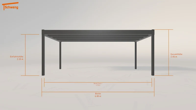 #DE Schweng Flachdachcarport C600+ (ID 85jpjq) #MTG