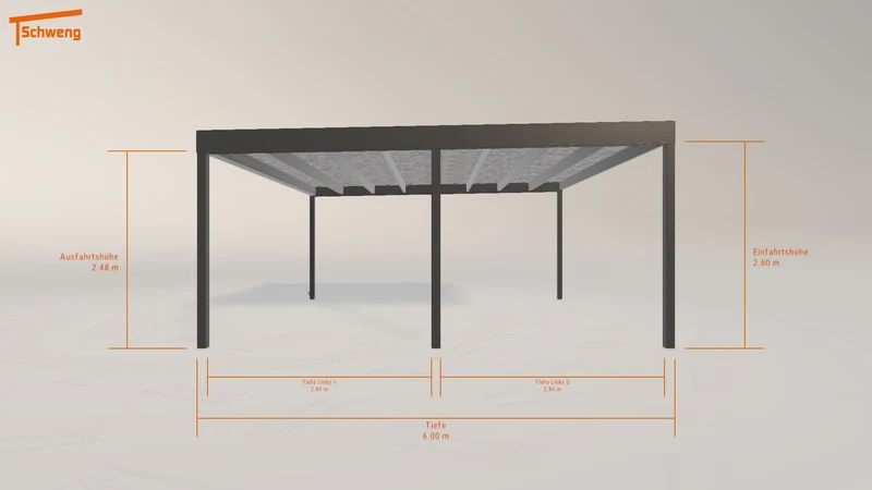 #DE Schweng Flachdachcarport C600 (ID 9wrxng) #MTG