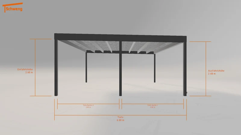 #DE Schweng Flachdachcarport C600 (ID 9wrxng) #MTG