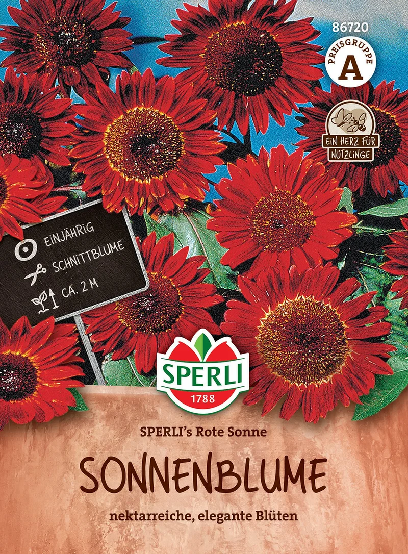 SPERLI Sonnenblumen-Samen 'Rote Sonne'