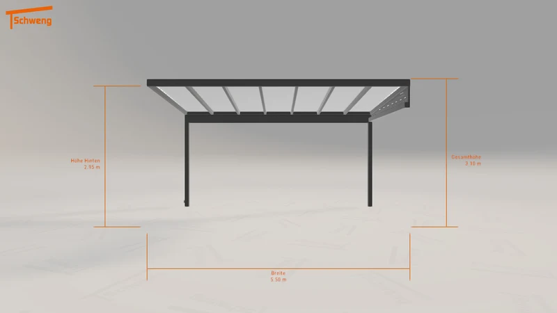 #DE Schweng Pultdachcarport S350 (ID pbv3q8)