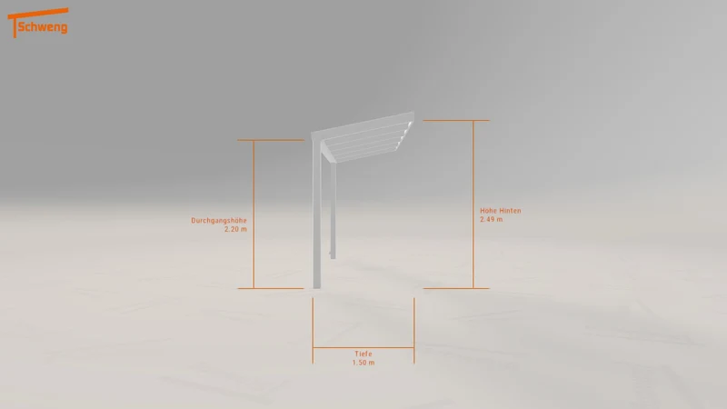 #DE Schweng Terrassenüberdachung S350 (ID jjg398)
