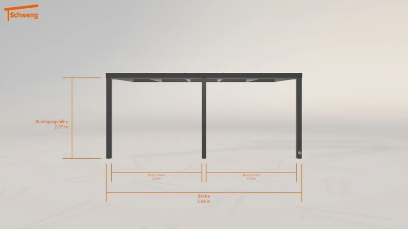 #CH Schweng Pultdachcarport S350 (ID qd9338)