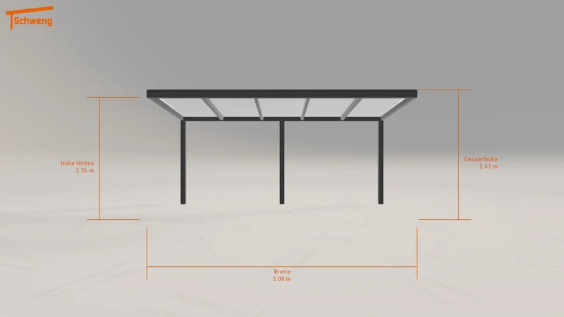 #CH Schweng Pultdachcarport S350 (ID qd9338)