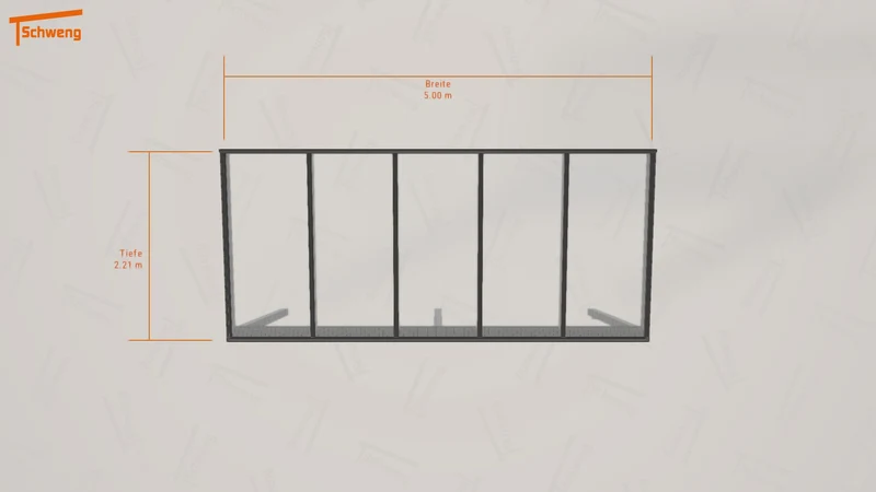 #CH Schweng Pultdachcarport S350 (ID qd9338)