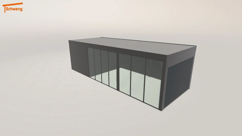 #DE Schweng Flachdachcarport C600 (ID 2q9gk9)