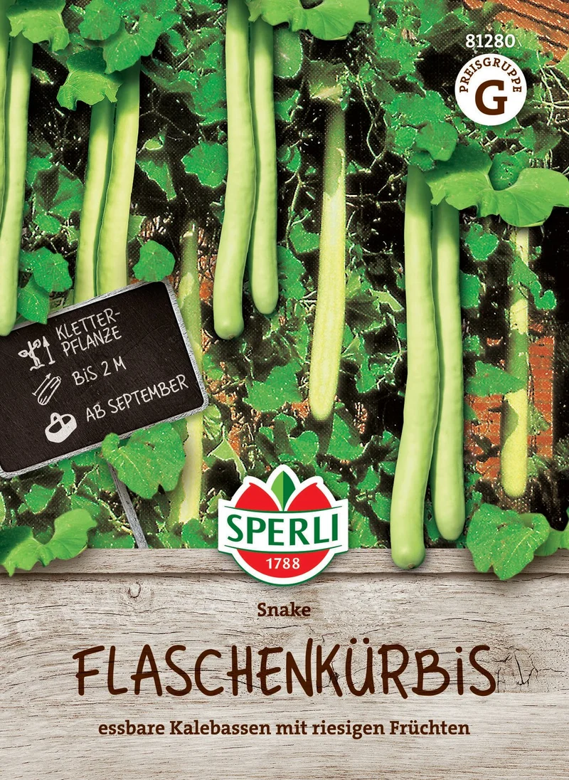SPERLI Flaschenkürbis-Samen 'Snake' (Herkuleskeule)