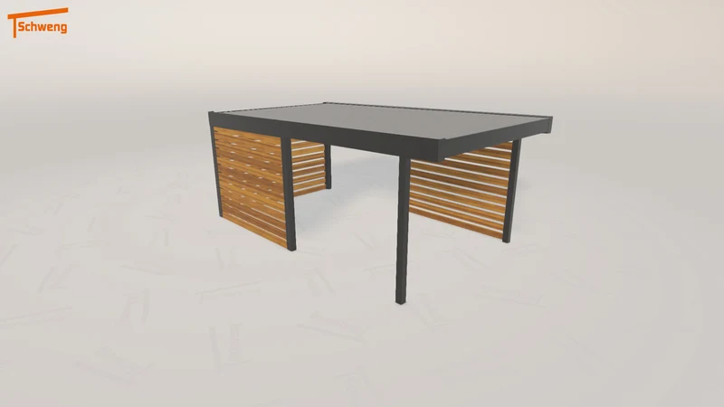 #DE Schweng Flachdachcarport C600 (ID 425xdv) #MTG