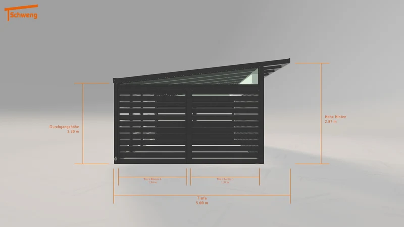 #DE Schweng Pultdachcarport S400 (ID n5vdkj) #MTG