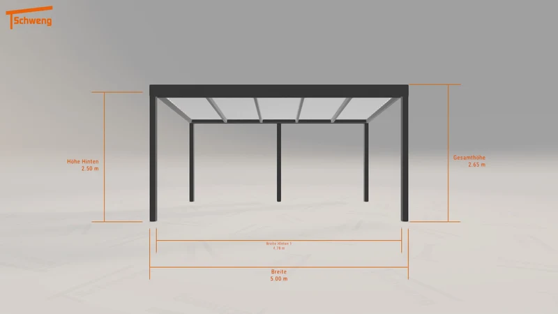 #DE Schweng Pultdachcarport S350 (ID 5m7vnw)