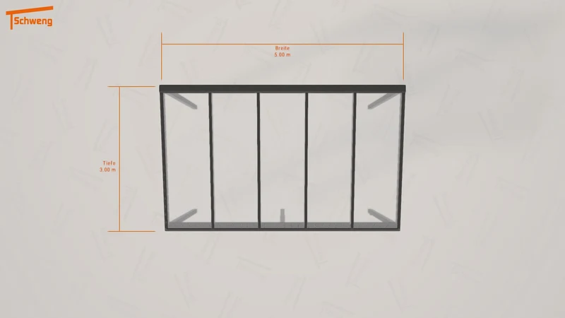 #DE Schweng Pultdachcarport S350 (ID 5m7vnw)