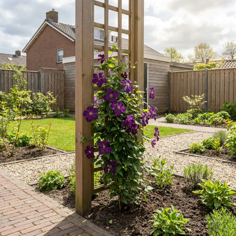 Kletterpflanze Clematis jackmanii purpurea PBR (Cowberry)