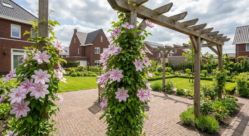 Kletterpflanze Clematis Johannes Paul II (Kissen)